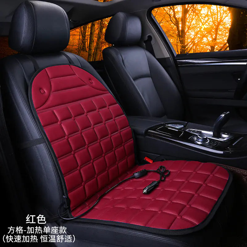 Heated Square Car Seat Cushion for Winter Decor