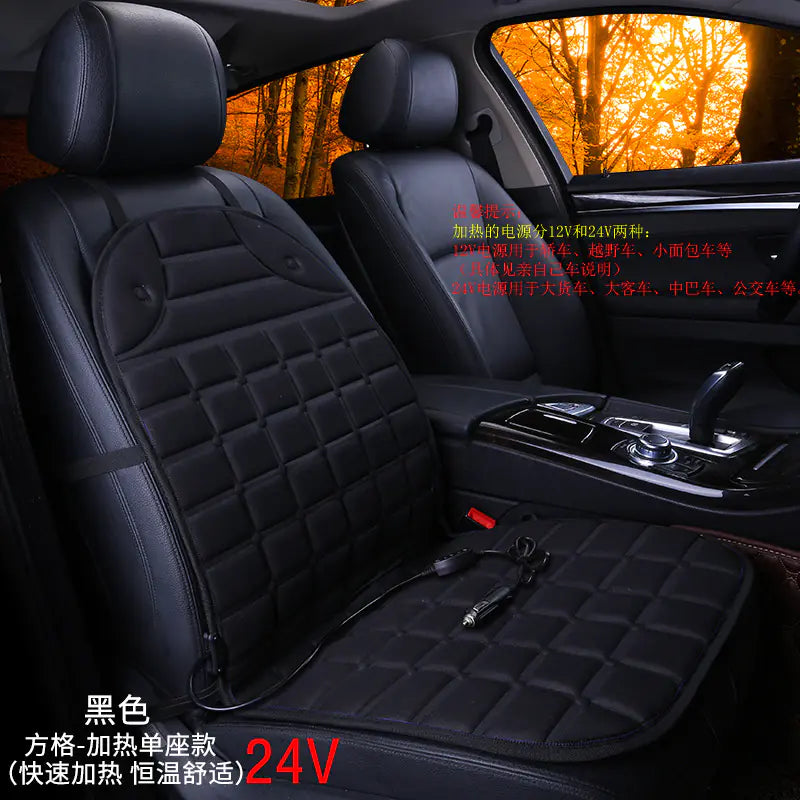 Heated Square Car Seat Cushion for Winter Decor