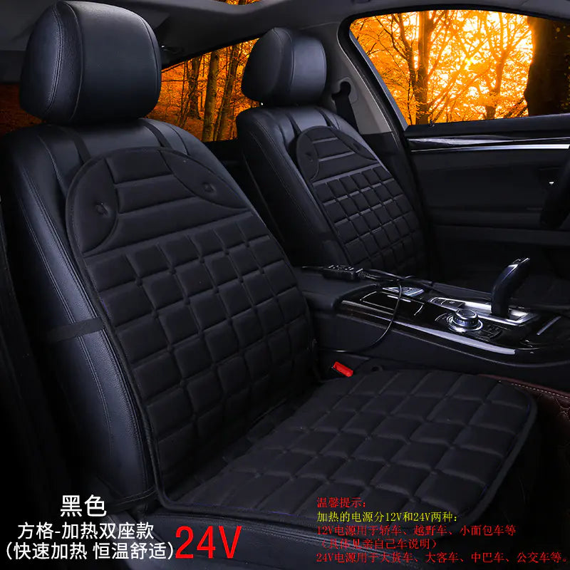 Heated Square Car Seat Cushion for Winter Decor