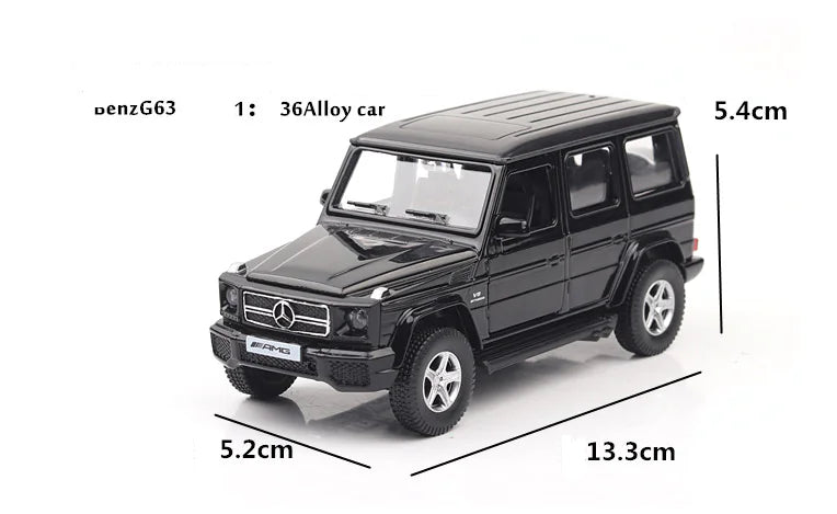 Boxed Mercedes G63 Matte Black Alloy Car Model