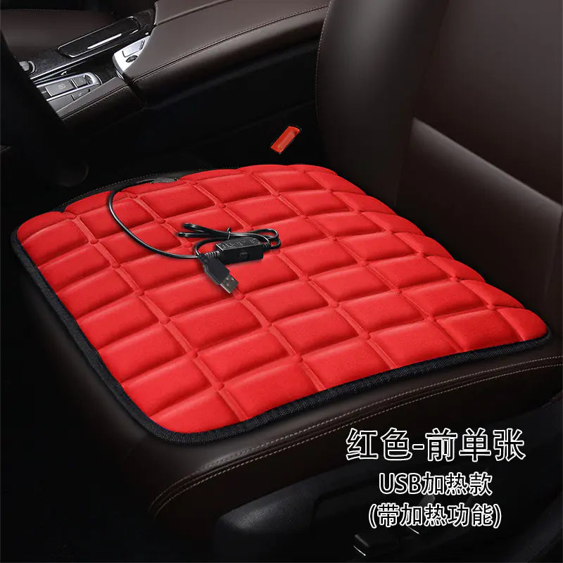Heated Square Car Seat Cushion for Winter Decor