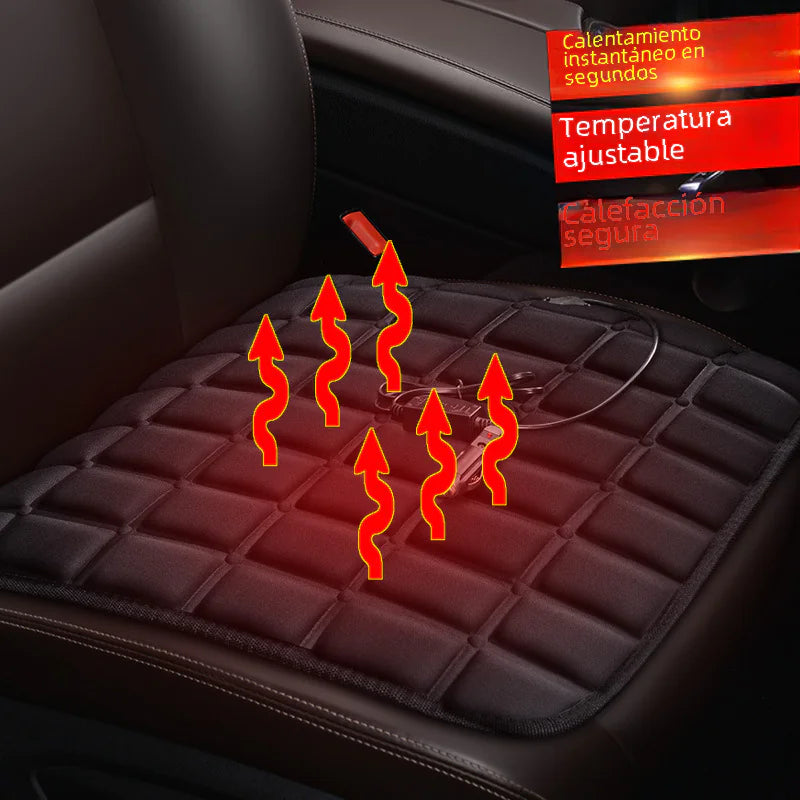 Heated Square Car Seat Cushion for Winter Decor